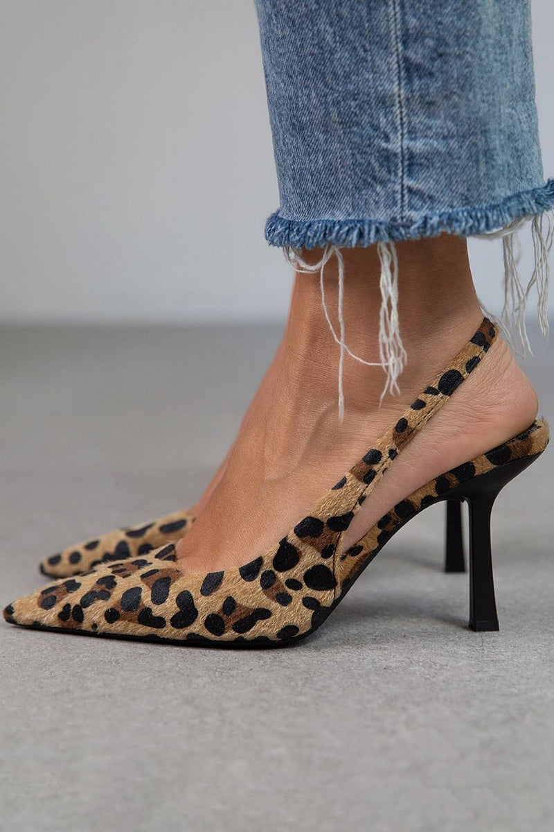 Laro™ | Spetsig dekolltage med leopardmönster i khaki